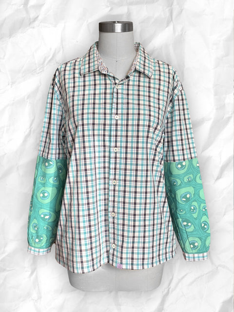 The Fondue - Blue Plaid Eyeball