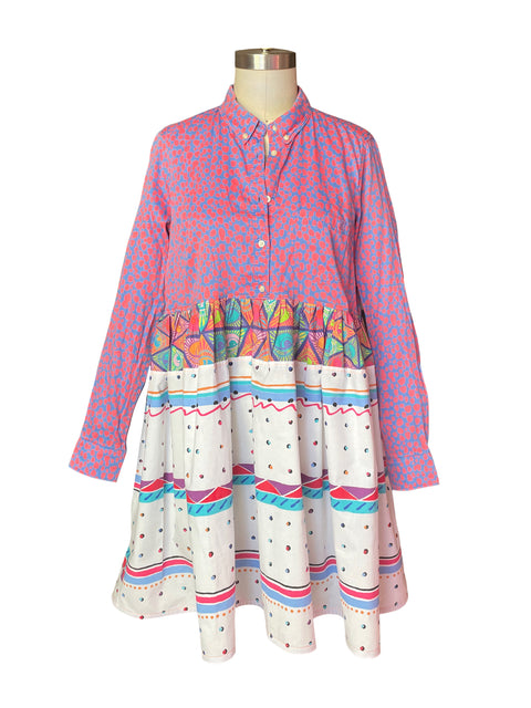 The Midi Shirt Dress - Multi