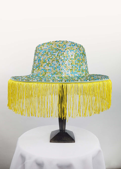 RHINESTONE HAT - MINT